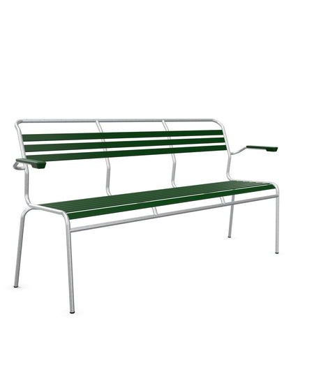 Schaffner Säntis Banc à lattes 3 places avec accoudoirs 