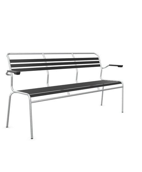 Schaffner Säntis Banc à lattes 3 places avec accoudoirs 