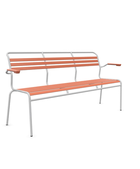 Schaffner Säntis Banc à lattes 3 places avec accoudoirs 