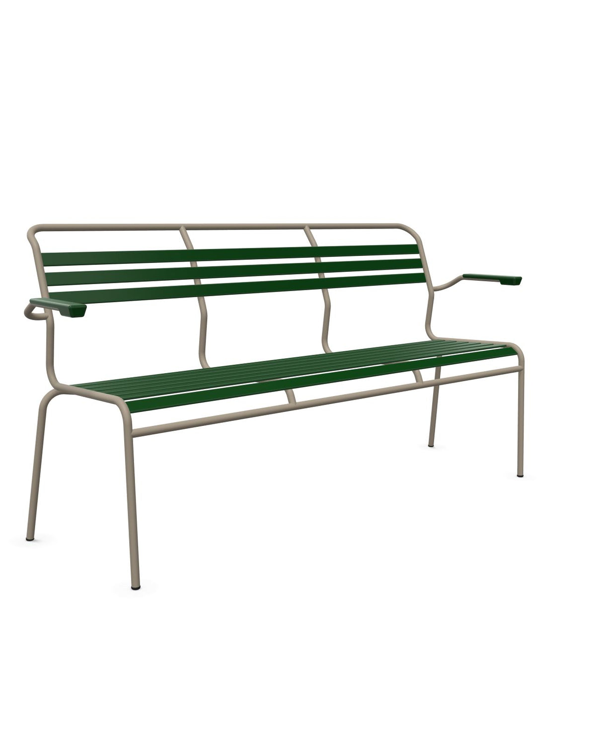 Schaffner Säntis Banc à lattes 3 places avec accoudoirs 