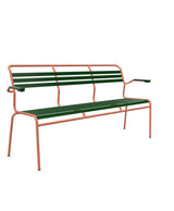 Schaffner Säntis Banc à lattes 3 places avec accoudoirs 