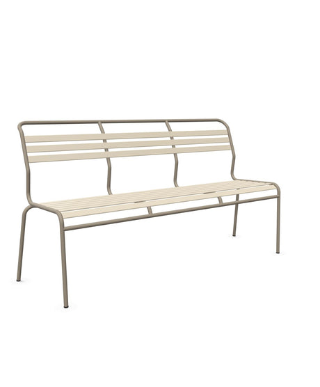 Schaffner Säntis Banc à lattes 3 places sans accoudoirs Sable Pastel 15 Champagne 85 