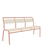 Schaffner Säntis Banc à lattes 3 places sans accoudoirs Sable Pastel 15 Terracotta 84 