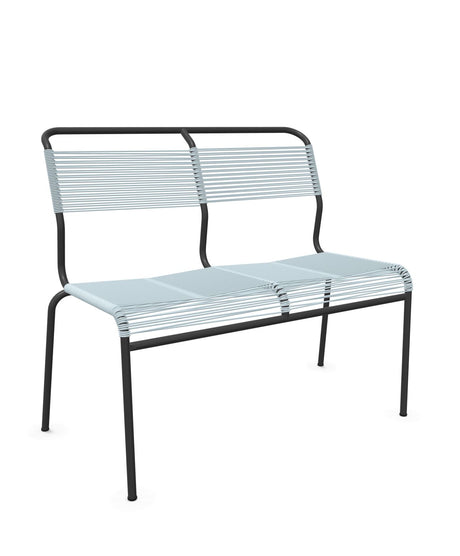 Schaffner Säntis Banc Spaghetti 2 places sans accoudoirs Bleu Pastel 51 Anthracite 77 