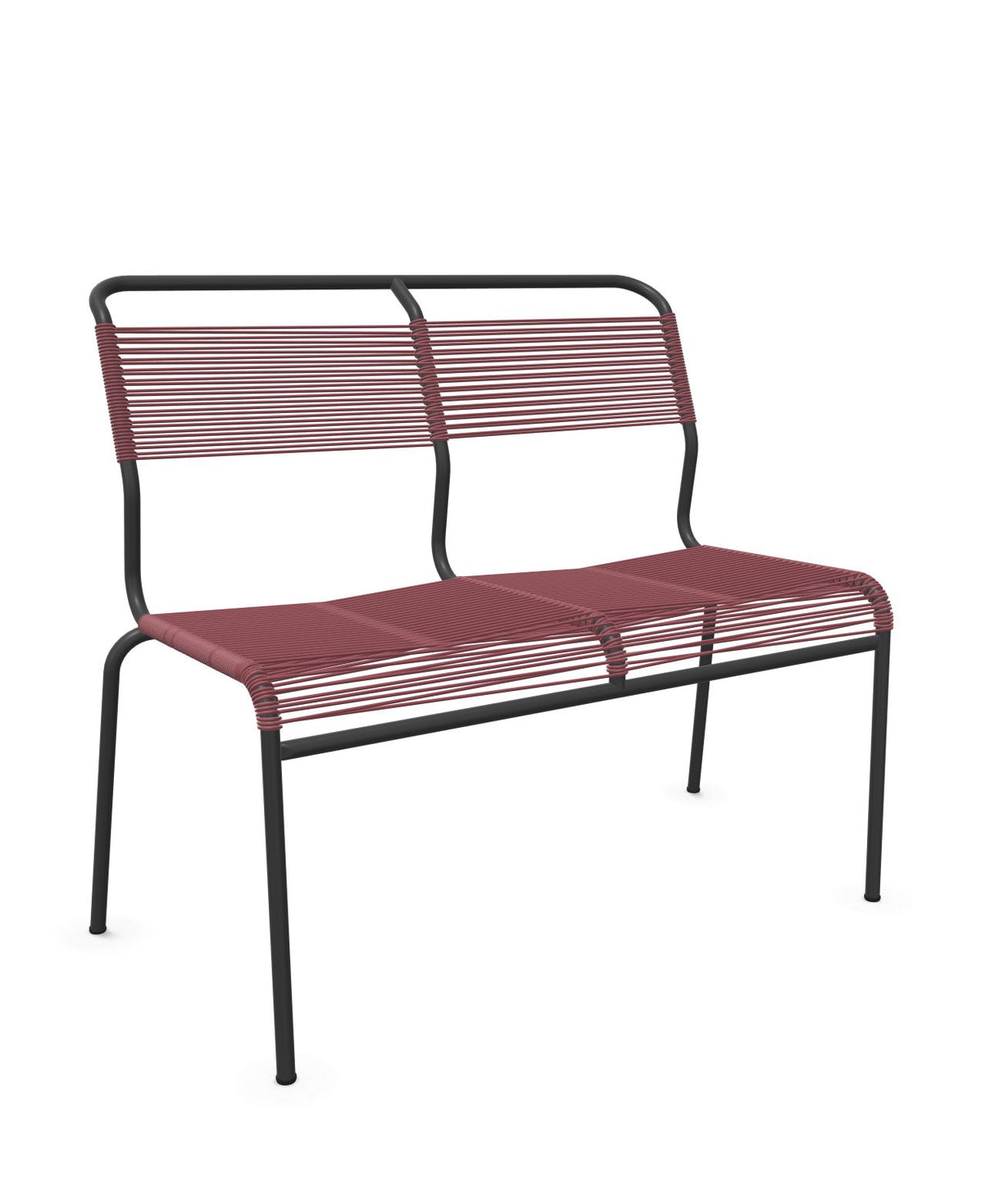 Schaffner Säntis Banc Spaghetti 2 places sans accoudoirs Bordeaux 38 Anthracite 77 
