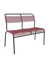 Schaffner Säntis Banc Spaghetti 2 places sans accoudoirs Bordeaux 38 Anthracite 77 