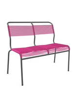 Schaffner Säntis Banc Spaghetti 2 places sans accoudoirs Rose 41 Graphite 73 