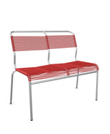 Schaffner Säntis Banc Spaghetti 2 places sans accoudoirs Rouge 30 Galvanisé à chaud 02 