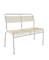 Schaffner Säntis Banc Spaghetti 2 places sans accoudoirs Sable Pastel 15 Gris Argent 78 