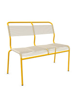 Schaffner Säntis Banc Spaghetti 2 places sans accoudoirs Sable Pastel 15 Jaune 11 