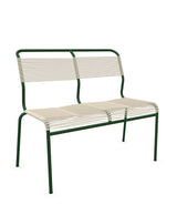 Schaffner Säntis Banc Spaghetti 2 places sans accoudoirs Sable Pastel 15 Vert Sapin 66 