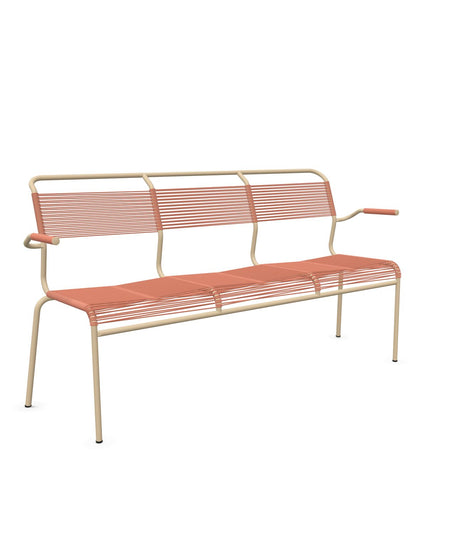Schaffner Säntis Banc Spaghetti 3 places avec accoudoirs 
