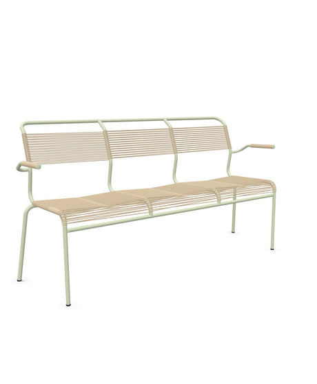 Schaffner Säntis Banc Spaghetti 3 places avec accoudoirs 