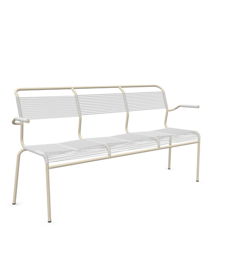 Schaffner Säntis Banc Spaghetti 3 places avec accoudoirs 