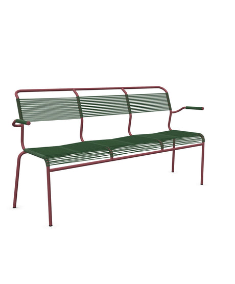Schaffner Säntis Banc Spaghetti 3 places avec accoudoirs 