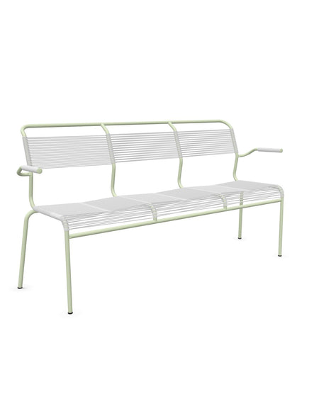 Schaffner Säntis Banc Spaghetti 3 places avec accoudoirs 