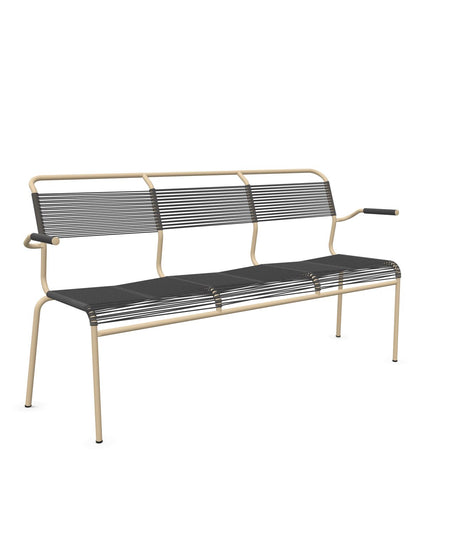 Schaffner Säntis Banc Spaghetti 3 places avec accoudoirs 