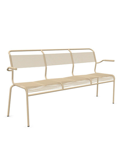Schaffner Säntis Banc Spaghetti 3 places avec accoudoirs 