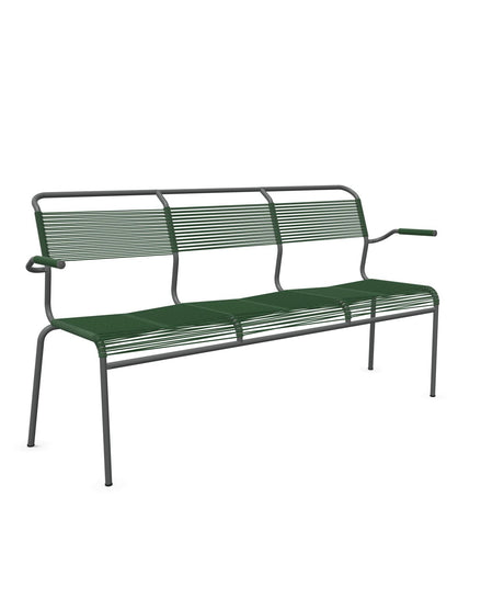Schaffner Säntis Banc Spaghetti 3 places avec accoudoirs 