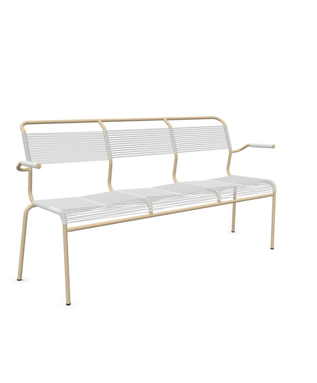 Schaffner Säntis Banc Spaghetti 3 places avec accoudoirs 