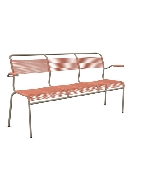 Schaffner Säntis Banc Spaghetti 3 places avec accoudoirs 