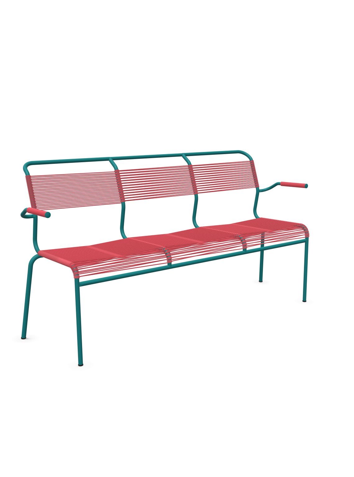 Schaffner Säntis Banc Spaghetti 3 places avec accoudoirs 