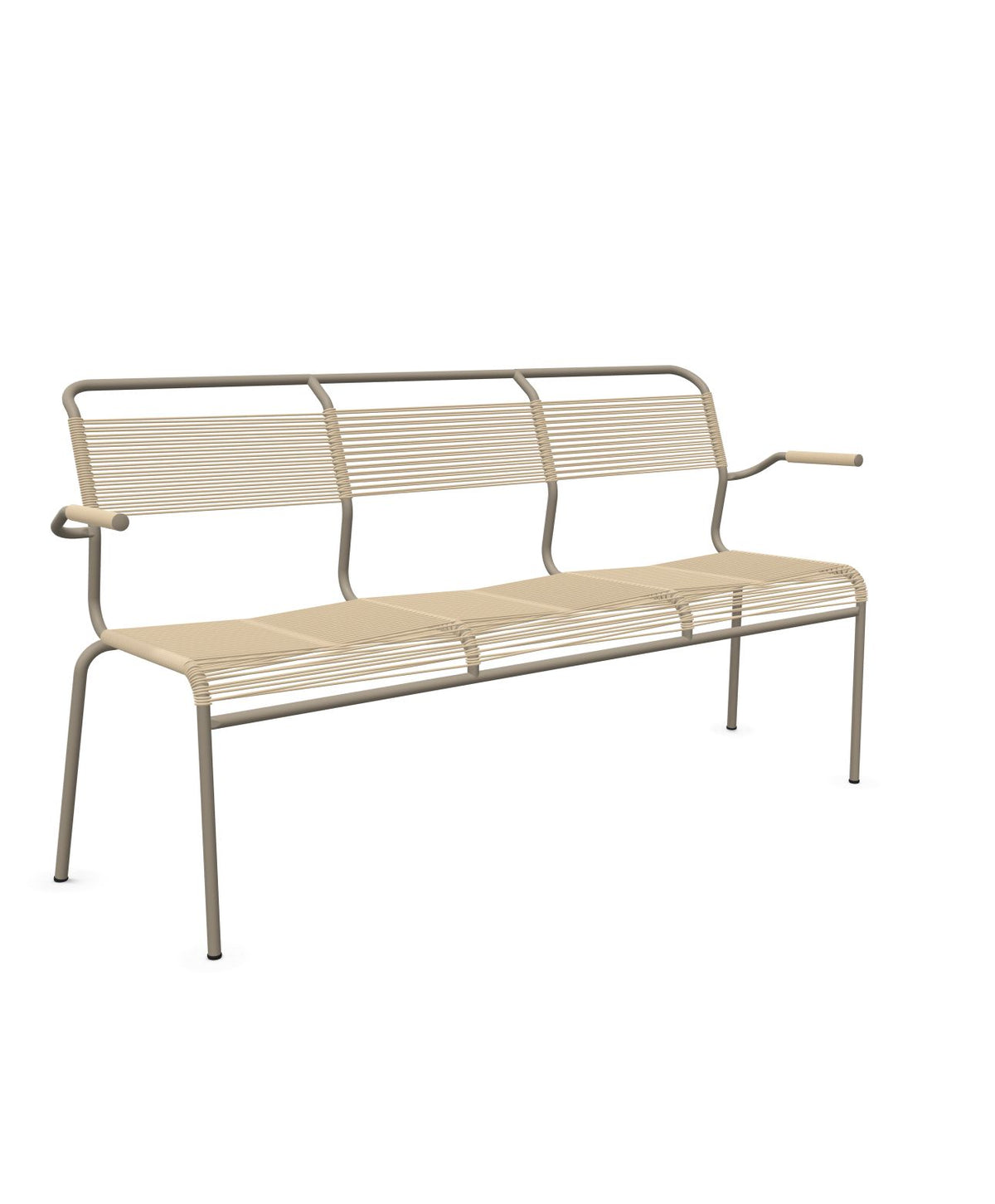 Schaffner Säntis Banc Spaghetti 3 places avec accoudoirs 