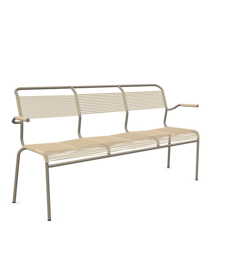 Schaffner Säntis Banc Spaghetti 3 places avec accoudoirs 