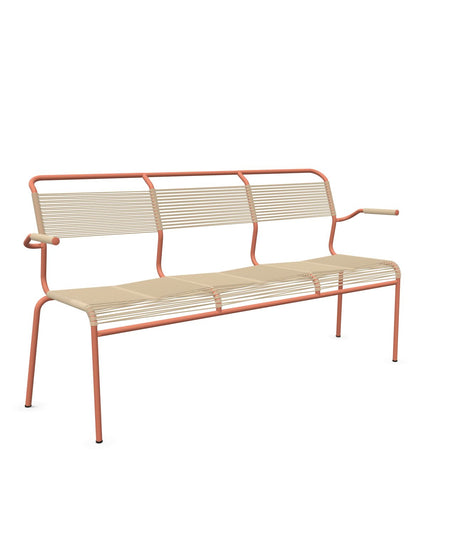 Schaffner Säntis Banc Spaghetti 3 places avec accoudoirs 