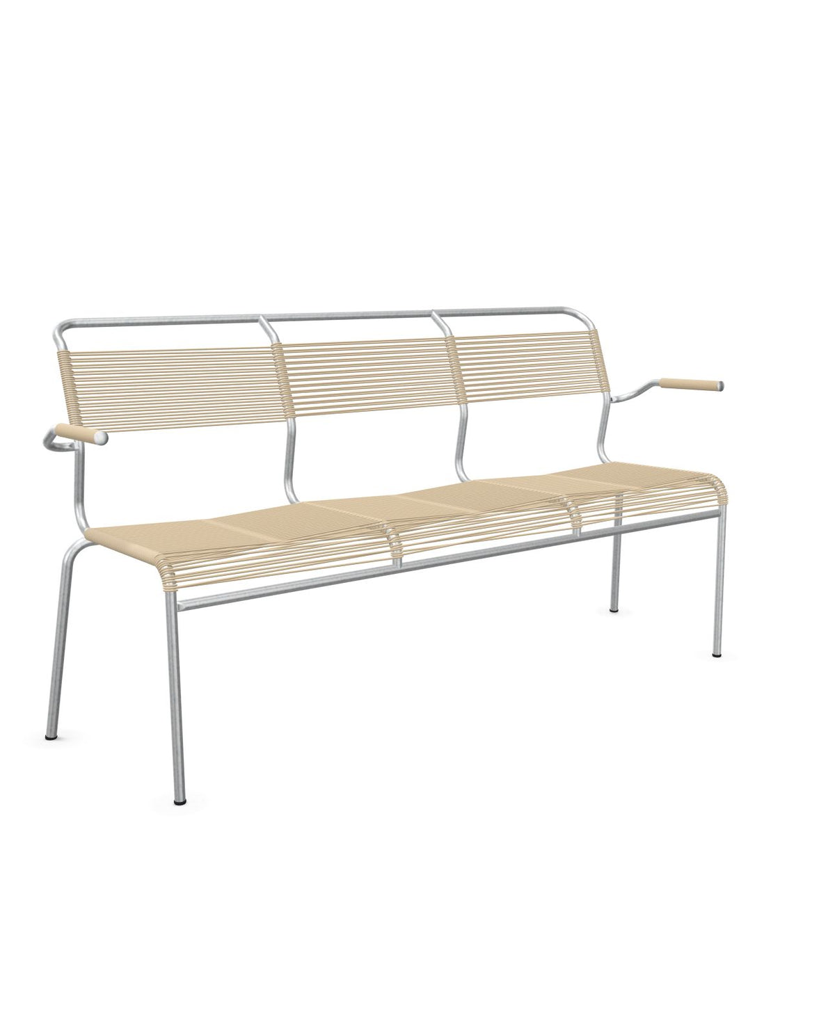 Schaffner Säntis Banc Spaghetti 3 places avec accoudoirs 
