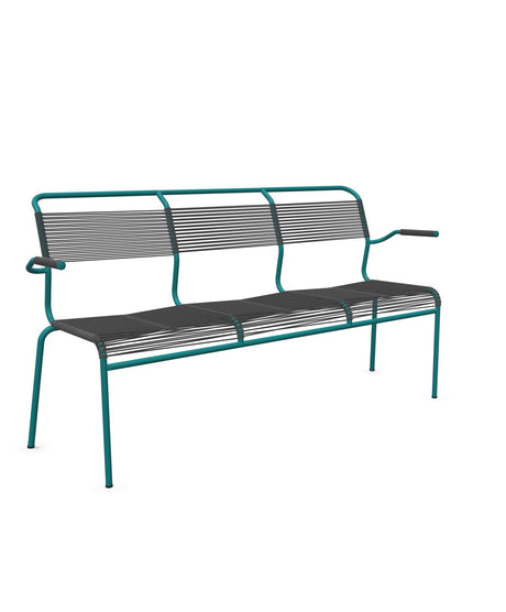 Schaffner Säntis Banc Spaghetti 3 places avec accoudoirs 