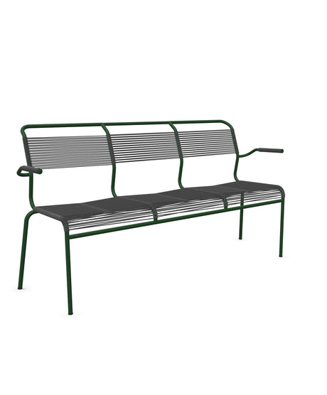 Schaffner Säntis Banc Spaghetti 3 places avec accoudoirs 