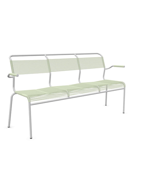 Schaffner Säntis Banc Spaghetti 3 places avec accoudoirs 
