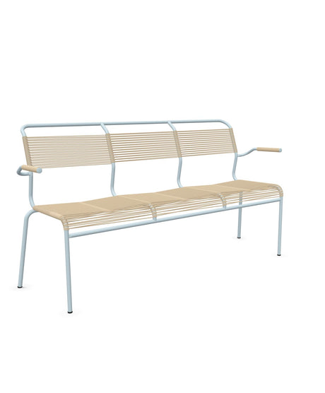 Schaffner Säntis Banc Spaghetti 3 places avec accoudoirs 