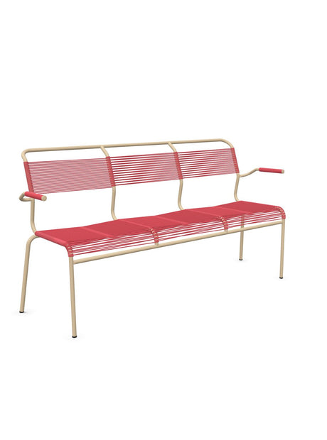 Schaffner Säntis Banc Spaghetti 3 places avec accoudoirs 