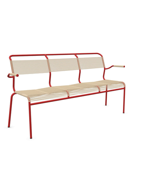 Schaffner Säntis Banc Spaghetti 3 places avec accoudoirs 