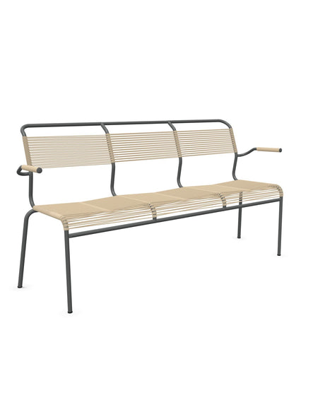 Schaffner Säntis Banc Spaghetti 3 places avec accoudoirs 