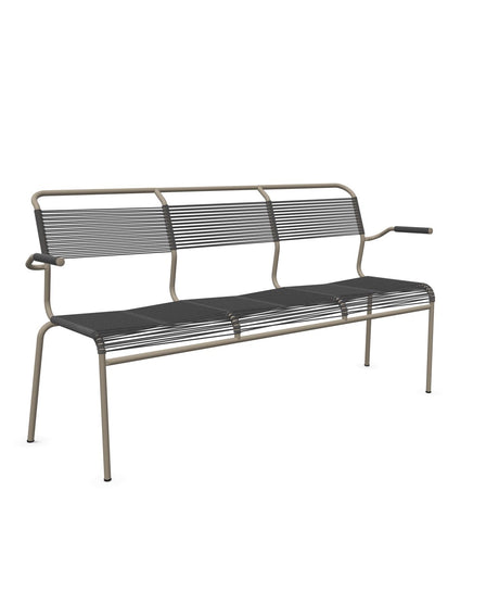 Schaffner Säntis Banc Spaghetti 3 places avec accoudoirs 