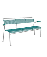 Schaffner Säntis Banc Spaghetti 3 places avec accoudoirs Bleu Kali 56 Galvanisé à chaud 02 