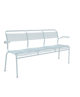 Schaffner Säntis Banc Spaghetti 3 places avec accoudoirs Bleu Pastel 51 Bleu Pastel 51 
