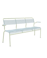 Schaffner Säntis Banc Spaghetti 3 places avec accoudoirs Bleu Pastel 51 Vert Pastel 64 