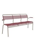 Schaffner Säntis Banc Spaghetti 3 places avec accoudoirs Bordeaux 38 Champagne 85 