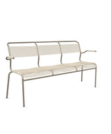 Schaffner Säntis Banc Spaghetti 3 places avec accoudoirs Sable Pastel 15 Champagne 85 
