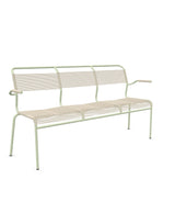 Schaffner Säntis Banc Spaghetti 3 places avec accoudoirs Sable Pastel 15 Vert Pastel 64 
