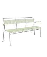 Schaffner Säntis Banc Spaghetti 3 places avec accoudoirs Vert Pastel 64 Galvanisé à chaud 02 
