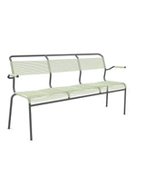Schaffner Säntis Banc Spaghetti 3 places avec accoudoirs Vert Pastel 64 Graphite 73 