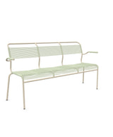 Schaffner Säntis Banc Spaghetti 3 places avec accoudoirs Vert Pastel 64 Sable Pastel 15 