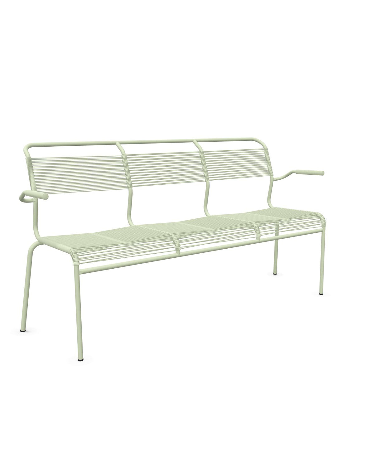 Schaffner Säntis Banc Spaghetti 3 places avec accoudoirs Vert Pastel 64 Vert Pastel 64 