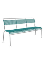 Schaffner Säntis Banc Spaghetti 3 places sans accoudoirs Bleu Kali 56 Galvanisé à chaud 02 