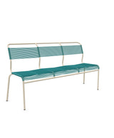 Schaffner Säntis Banc Spaghetti 3 places sans accoudoirs Bleu Kali 56 Sable Pastel 15 